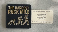 THE HARDEST RUCK MILE - Challenge Patch - Hook and Loop Backing Panel picture
