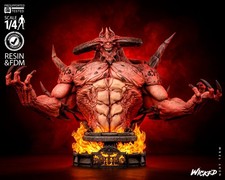 1:4 Diablo Bust Diablo II Fan Art UNPAINTED High Quality Garage Kit picture