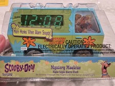 Scooby Doo Mystery Machine Nightlight Horn Alarm Clock Vintage 2002 NEW  picture
