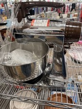 Sunbeam Mixmaster Silver/brown W/bowls And Mixer Blades TESTED WORKS WELL picture