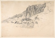 Theodore Rousseau Cliffs Malbec Vintage Landscape Art Reprint Wall Art picture