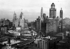 1931 Chicago Skyline Windy City Illinois Picture Photo 11