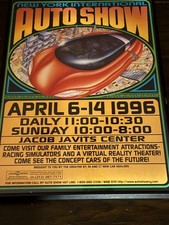1996 New York International Auto Show Original Poster Framed NYC Javits 19x13 picture