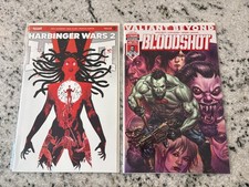 Lot Of 2 Valiant Comic Books Bloodshot # 2 + Harbinger Wars 2 # 1 NM 17 J435 picture
