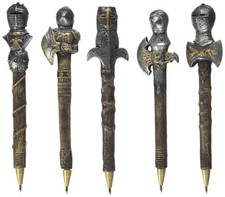 Design Toscano CL993664 Knights Realm Battle Armor Pen C..., Set Of 5,Full Color picture
