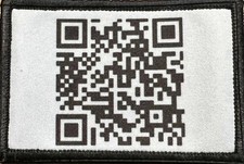 Rick Roll QR Code Funny Morale Patch 2x3