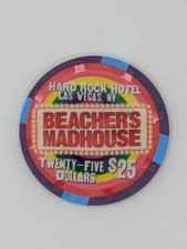$25 Hard Rock (LV) Casino Chip - Beacher's Madhouse 2006, New Uncirculated picture