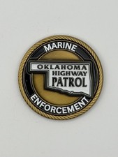 Oklahoma Highway Patrol Marine Enforcement Challenge Coin picture