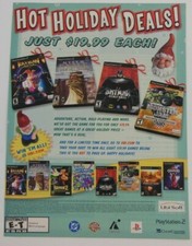 Hot Holiday Deals Print Ad Game Poster Art PROMO Rayman Batman Grandia II Myst picture