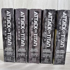 Kodansha Attack on Titan Omnibus Vl 1-3,4-6,7-9,10-12,13-15 Hajime Isayama Good picture