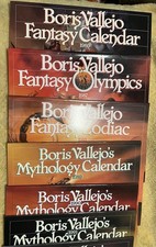 Boris Vallejo Calendars Lot Of 15 Rare Vintage 1986 Through 1998 picture