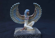 Ancient Egyptian Goddess Isis Winged Statue Sacred Protector Artifact picture