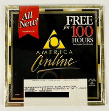 Vintage AOL America Online v4.0 Sealed Mailer – Free 100 Hours Dial-Up Promo picture