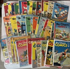 Lot of 43 Walt Disney's Comics and Stories 1945- 1956 - Golden Age - Four Color picture