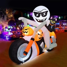 COMIN 6 FT Halloween Inflatable Ghost with Built-in LEDs Outdoor Lawn Decor picture