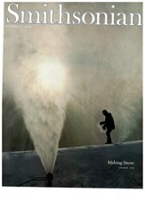 Smithsonian Magazine Cover Making Snow Vintage December 1998 Print Ad picture