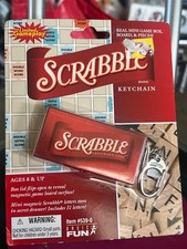 BASIC FUN Scrabble Board Game KEY CHAIN  NEW FACTORY SEALED 2005 picture