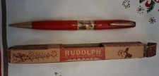 RARE Rudolph The Red Nosed Reindeer Floating Pencil W/Box picture
