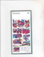 VINTAGE MAP ---- 1967 ESSO----ONTARIO CANADA MAP picture