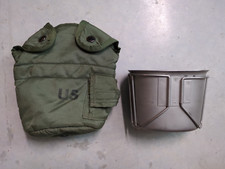 GWOT Era US Military ALICE LC-2 Water Canteen Cover Pouch & 1-Quart Canteen Cup picture