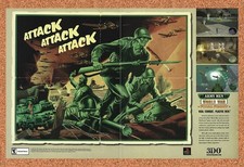 2001 Army Men World War Final Front PS1 Original Advertisement / Retro Promo v1 picture