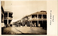 PC PANAMA MAIN STREET IN COLON RPPC (a90615) picture
