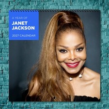 Janet Jackson 2027 Wall Calendar 12 Month Celebrity Photo Fan Collectible picture