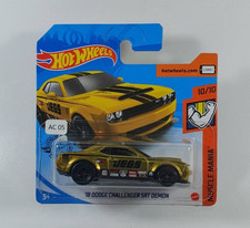 Hot Wheels Short Card 2020 Super Treasure Hunt 18 Dodge Challenger SRT Demon picture