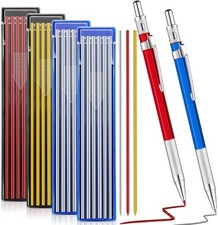 2 Pcs Welders Pencil with 48 PCS round Refills Mechanical Pencils Metal Welding picture
