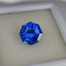 9.55 Ct +AAA Natural Blue Sapphire Octagon Cut Certified Rare Loose RG Gemstone picture