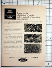 Ford Research Labs Metals Solidification Grain Structure Article Magazine Page picture