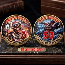 Iron Maiden 50th Anniversary Commemorative Coin 1975-2025 Heavy Metal Gift New picture