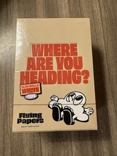 Flying Papers Rolling Papers White Slim Rolls + Tips Full Box Of 24 Packs Sealed picture