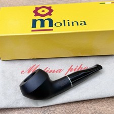 Molina Shorty Matte Black Bulldog Nose Warmer (MO5) (9mm) Filter Pipe - New picture