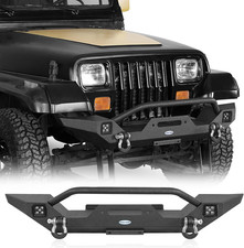 87-95 YJ Front Bumper for Jeep Wrangler YJ 1987 1988 1989 1990 1991 1992 1993 19 picture