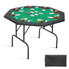 Uimoso 48 in Octagonal Folding Poker Table 8 Player Casino Texas Holdem Table picture