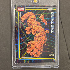 Topps 2026 Topps Chrome Marvel The Thing #175 Black wave numbered 06/10 picture