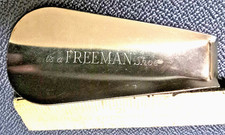 Vintage Freeman Shoes Advertising Metal Shoehorn 