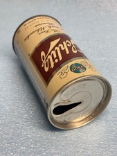 VANITY LID 1971 SCHLITZ STRAIGHT STEEL PULL TAB BEER CAN MILWAUKEE WI.  8 CITIES picture