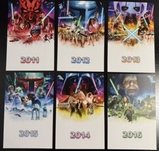 Star Wars™ Unreleased 3D EXCLUSIVE Poster Cards ( Episodes I-VI ) Set picture