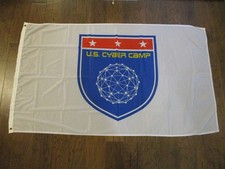 NOS NASA US CYBER CAMP FLAG - US SPACE & ROCKET CENTER- 2017 INAUGURAL CAMP-READ picture