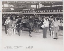 Leadshot Hanover Rosecroft Raceway MD Roger Hammer 1974 - Harness Racing Photo picture