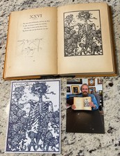 STANLEY MOUSE HAND SIGNED ORIGINAL BLOTTER ART AND VINTAGE BOOK RUBAIYAT  & COA picture