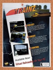 2002 Trainz PC Original Advertisement / Retro Promo v1 picture