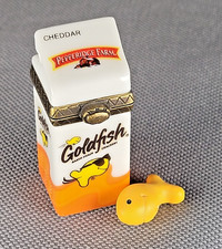 Rare Midwest of Cannon Falls PHB Pepperidge Farm Goldfish Trinket Box w Cracker picture