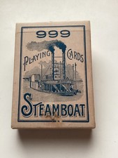 Vintage 999 STEAMBOAT Playing Cards. *SEALED TAX STAMP * (NOS) picture