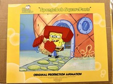 SpongeBob Production Animation Cel Episode “ karate Chopper” Comes With COA LOOK picture