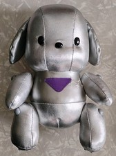 8in Y2K 2000 Sanrio Pochacco Silver Robot Dog Plush Stuffed Animal picture