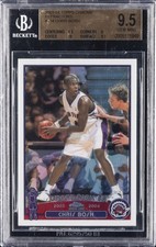 2003-04 TOPPS CHROME REFRACTORS #114 CHRIS BOSH BGS 9.5 picture