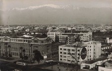 RPPC Bird's Eye View Santiago De Chile Coca-Cola Sign D333 picture